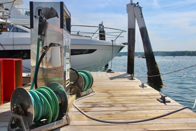Fuel dock POS system powered by Dockwa’s marina fuel management software, designed for easy, accurate fueling transactions