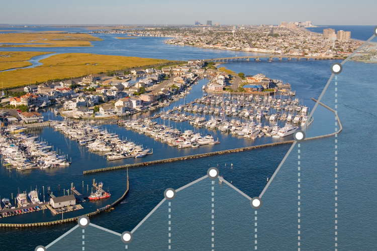 Dockwa marina dashboards with marina analytics tools to track operations and customer activity.