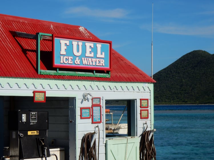 Dockwa POS marina system interface for processing ship store, fuel, and service payments.
